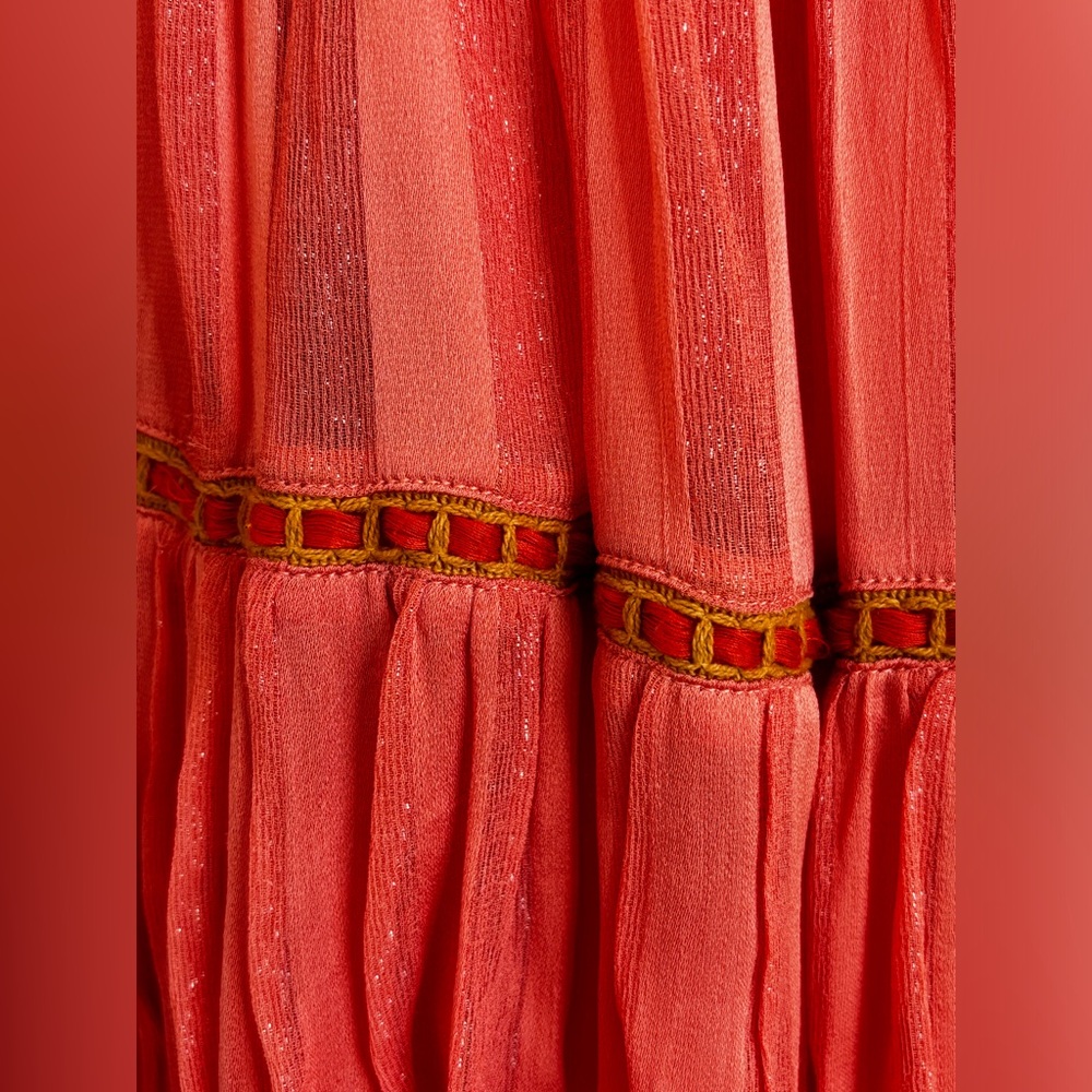 Anthropologie Norah Tiered Embroidered Mini Dress - Size XS - Picture 6 of 7